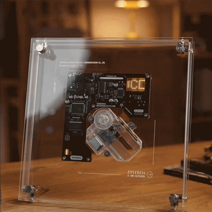🎼 MusicFrame — a living art CD player with transparent frame, album display, Hi-Fi audio, Bluetooth & AUX, anti-shock playback, and wall/desktop mounting.