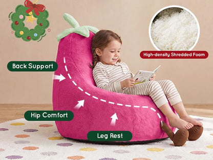 Novarase 31 in & 24 in Kids Memory Foam Bean Bag Chair - Ultra Soft Floor Sofa Furniture with Detach Wash Cover, Toddler Chair, Living Room/Playroom Essential, Cool Kids Gift