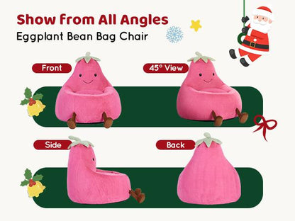 Novarase 31 in & 24 in Kids Memory Foam Bean Bag Chair - Ultra Soft Floor Sofa Furniture with Detach Wash Cover, Toddler Chair, Living Room/Playroom Essential, Cool Kids Gift