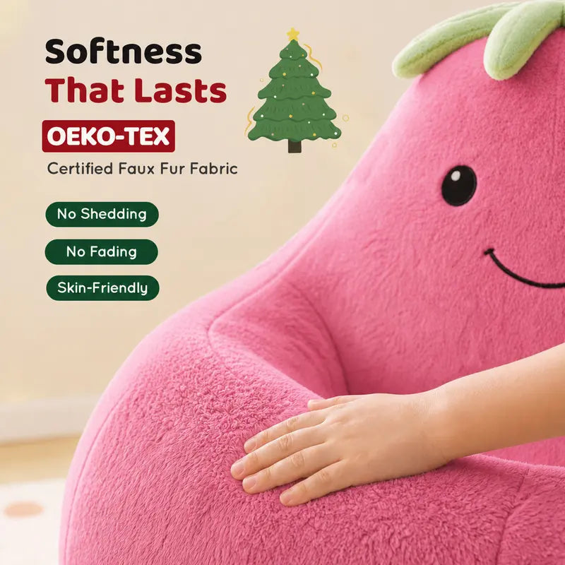 Novarase 31 in & 24 in Kids Memory Foam Bean Bag Chair - Ultra Soft Floor Sofa Furniture with Detach Wash Cover, Toddler Chair, Living Room/Playroom Essential, Cool Kids Gift