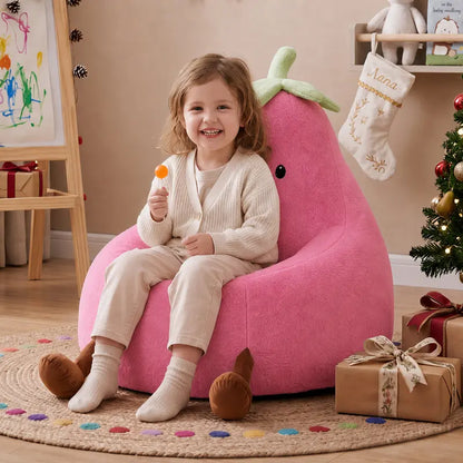 Novarase 31 in & 24 in Kids Memory Foam Bean Bag Chair - Ultra Soft Floor Sofa Furniture with Detach Wash Cover, Toddler Chair, Living Room/Playroom Essential, Cool Kids Gift
